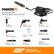 WMORC & TM MAKERX GO-ANYWHERE EXPANDABLE TOOL SYSTEM
ALAZR 20V9 POWR I -C AVORCS WX742L AIR BRUSH WX747L MINI BLOWER WX745L ROTARY CUTTER - SVOECS WX741L ANGLE GRINDER WA7231 LIGHT WX743L MINI HEAT GUN - s - WX739 ROTARY TOOL BO WX746L GLUE GUN WX744L WOOD & METAL CRAFTER POWER SAME BATTERY TM SHARE EXPANDABLE POWER