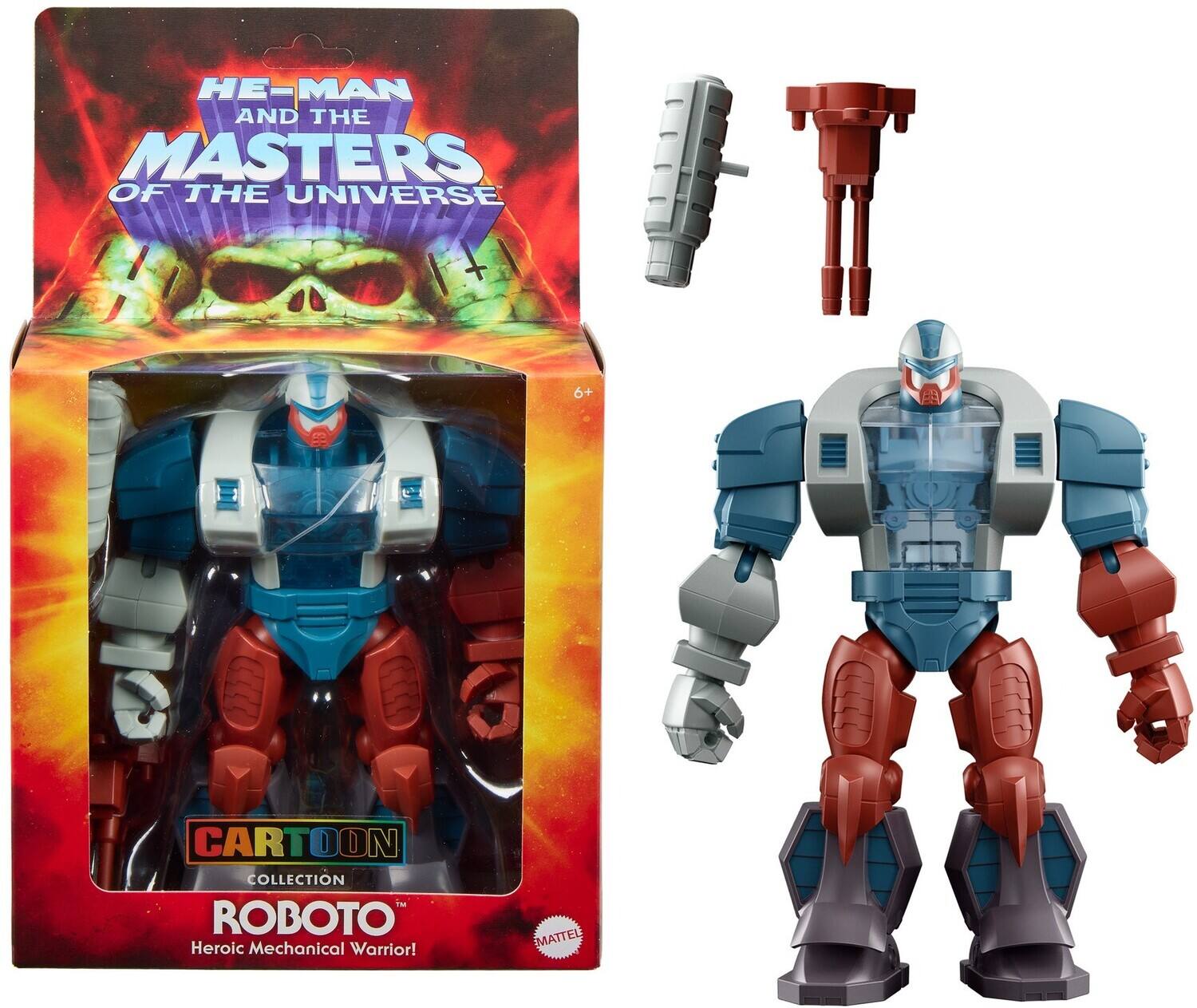 Masters of the Universe: Origins 200X Cartoon Collection Roboto Action Figure (He-Man, MOTU) - COLLECTIBLES