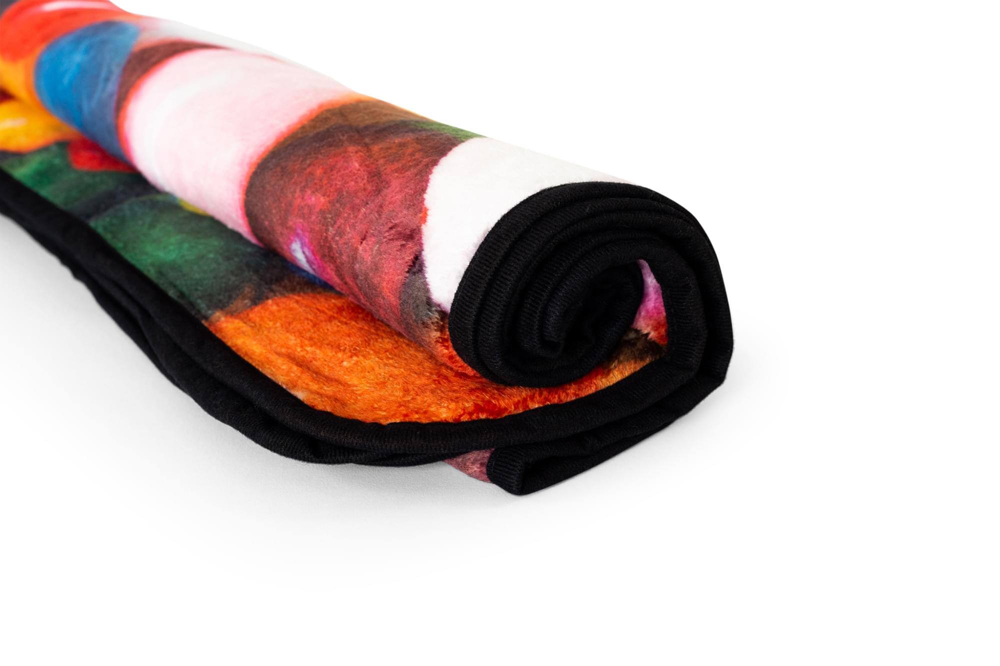 Alt View 10. Just Funky - Jelly Bean Fleece Throw Blanket | 45 x 60 Inch Cozy Lightweight Blanket - Red.