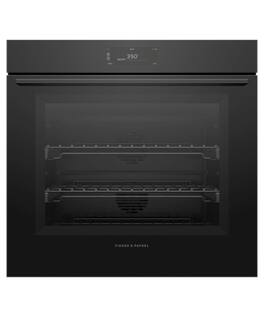 Fisher & Paykel - 30" 4.9 Cu. Ft. Single Oven, 6.8" Touchscreen,Self-Cleaning - Minimal (Soft - Black