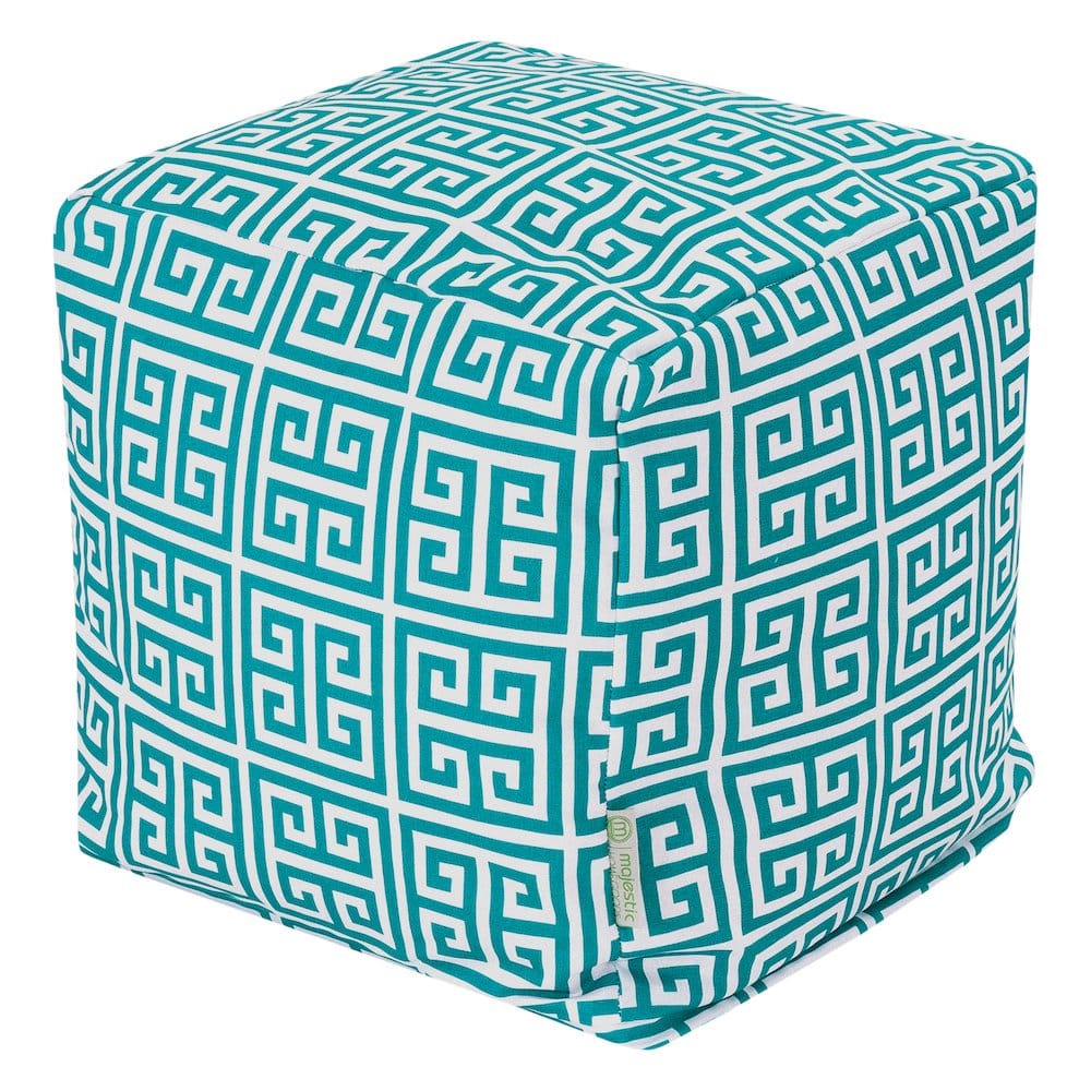 Majestic Home - Cube Pouf Towers Pacific - Blue