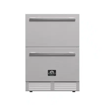Front. Forno Appliances - Como 4.87 Cu. Ft. Drawer Refrigerator for Indoor or Outdoor Use - Stainless Steel.