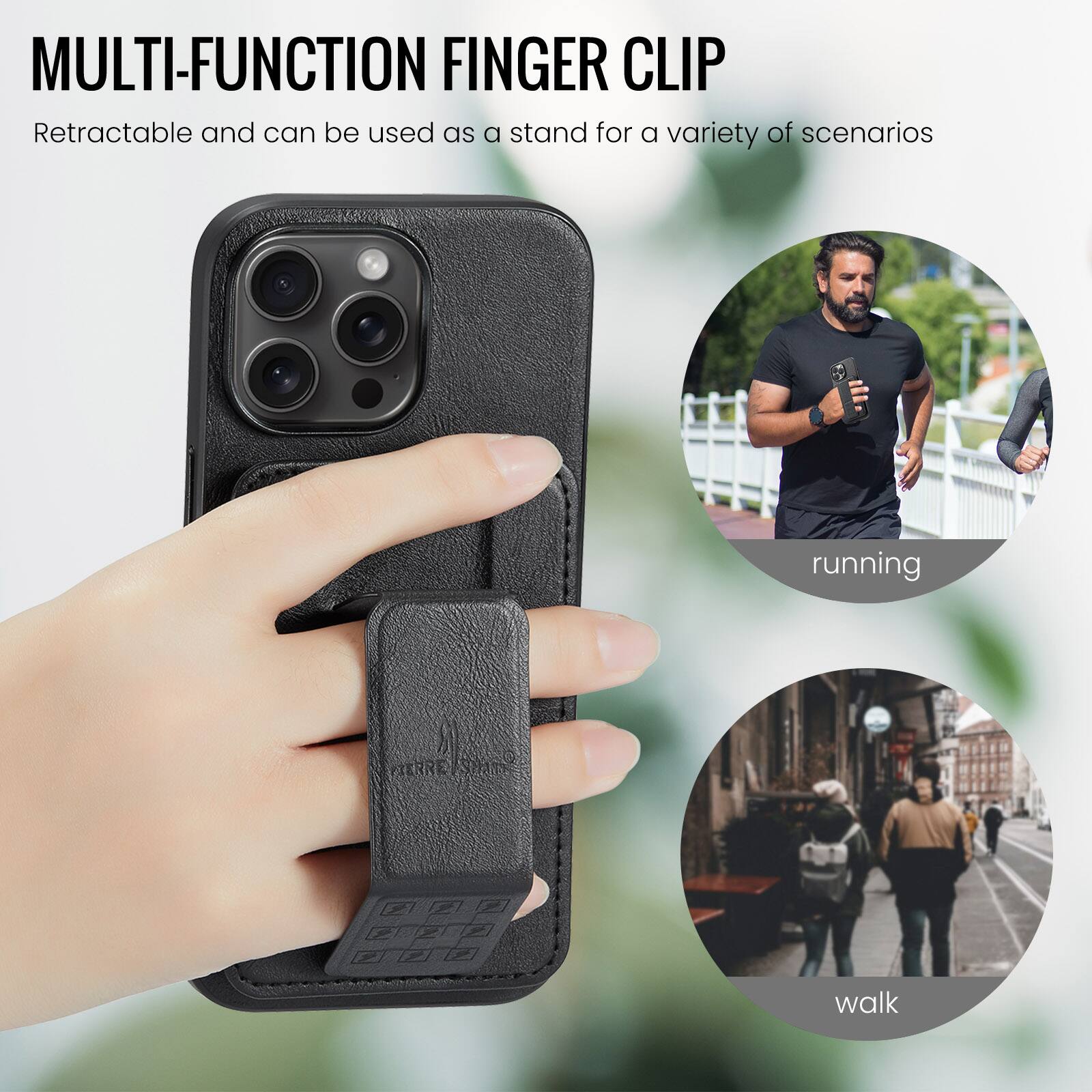 MULTI-FUNCTION FINGER CLIP

Retractable and can be used as a stand for a variety of scenarios

running

walk