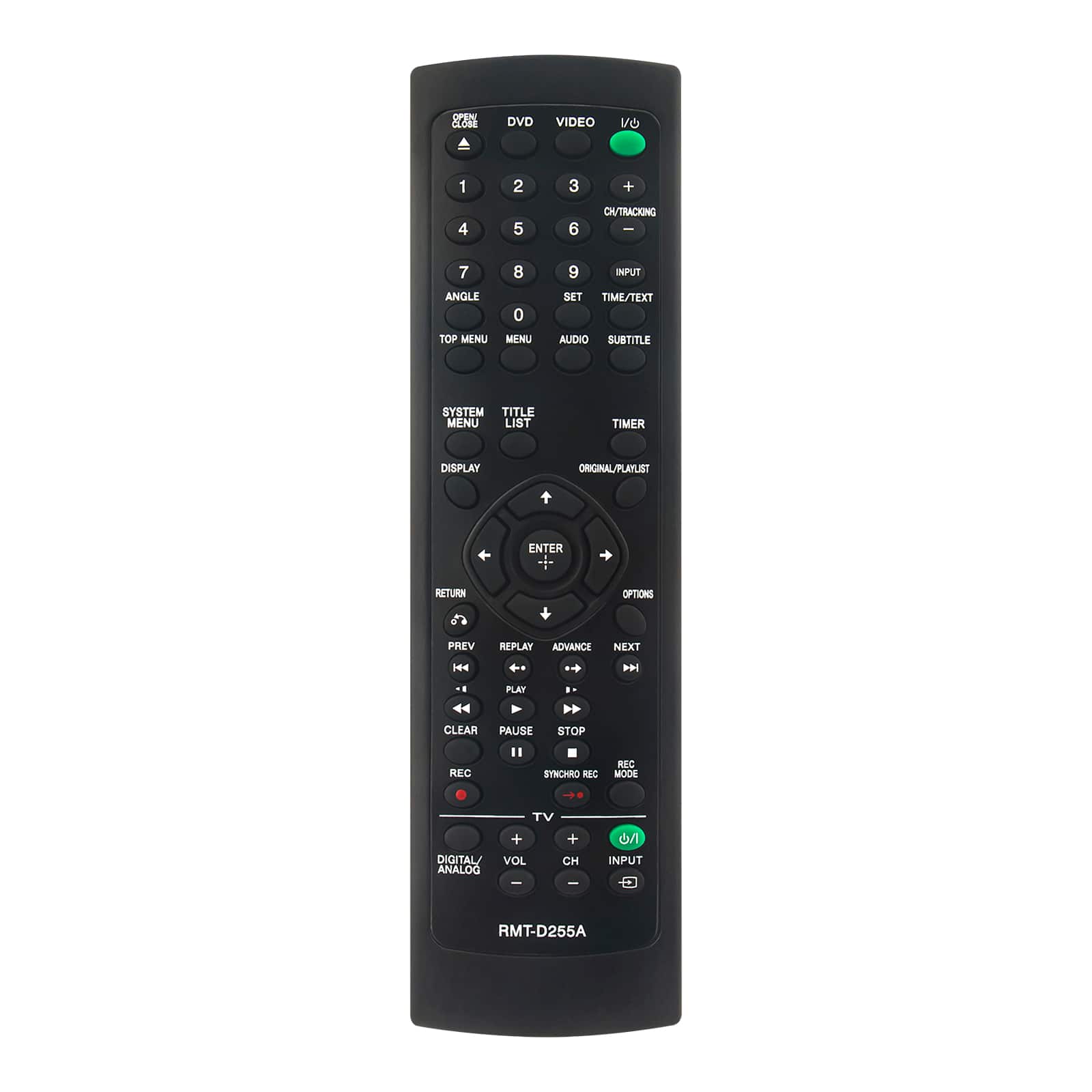 VINABTY - New RMT-D255A Replaced Remote Fits for Sony DVD VCR Combo Player RDR-VX535 RDR-VX560 RDRVX535 RDRVX560 - Black price history on PriceWatchPro