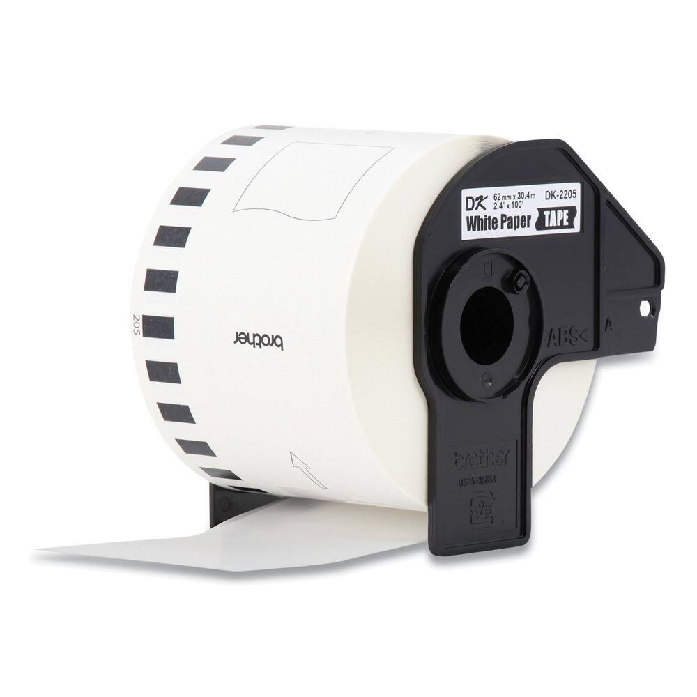 62mm 30.4m DK-2205  
2.4" x 100m  
White Paper TAPE  
brother ABS  
DK-2205  
62mm x 30.4m  
2.4" x 100m  
White Paper TAPE  
brother  
USP54-145888