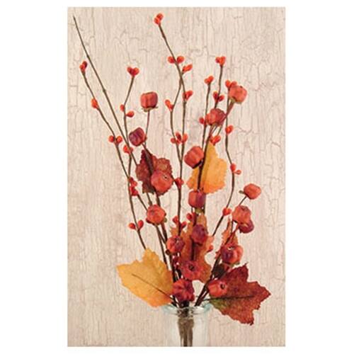 BreeBe - Pumpkin Pod Spray - 16" - Red,Yellow