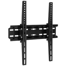 Front. Mount-It! - Low Profile TV Wall Mount Tilt Bracket for 32"–55" TVs, Slim Steel Desig - Black.