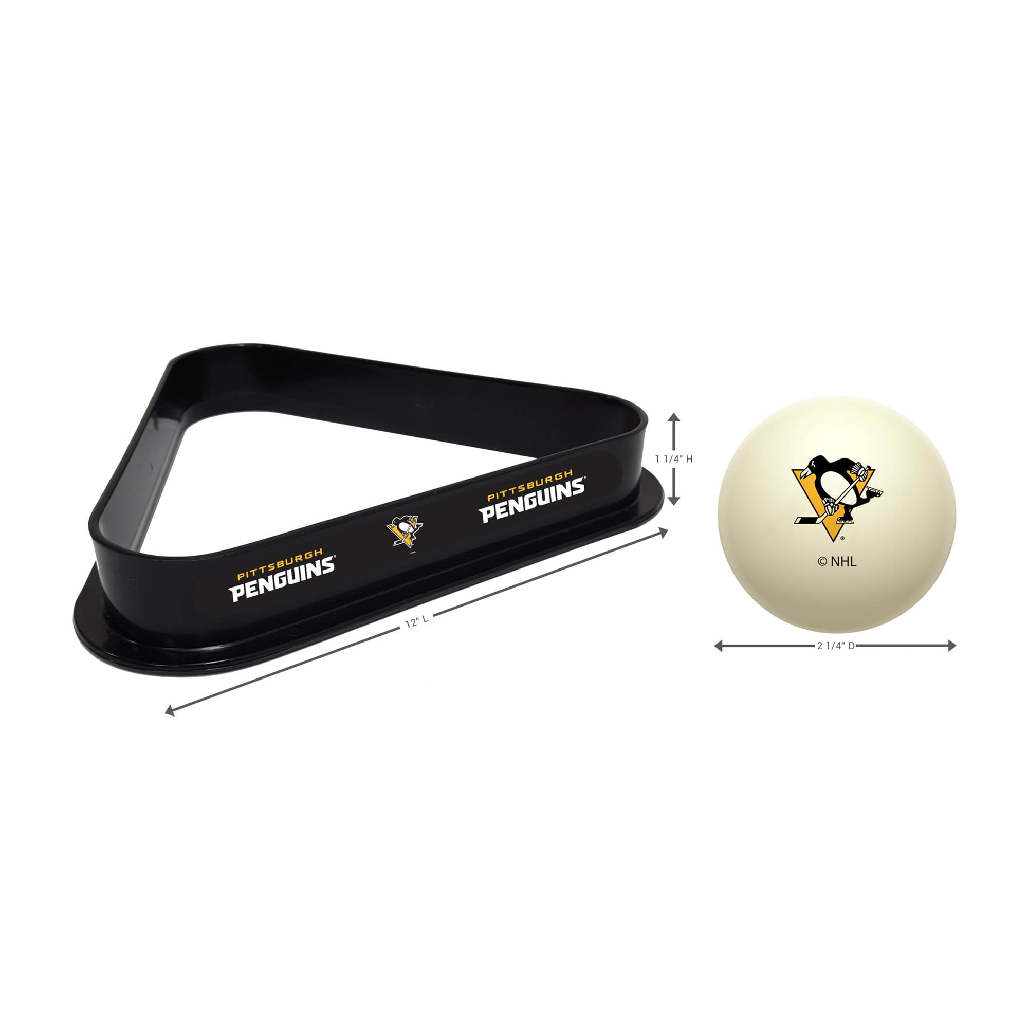 PITTSBURGH PENGUINS

12" L

11/4" H

2 1/4" D

NHL