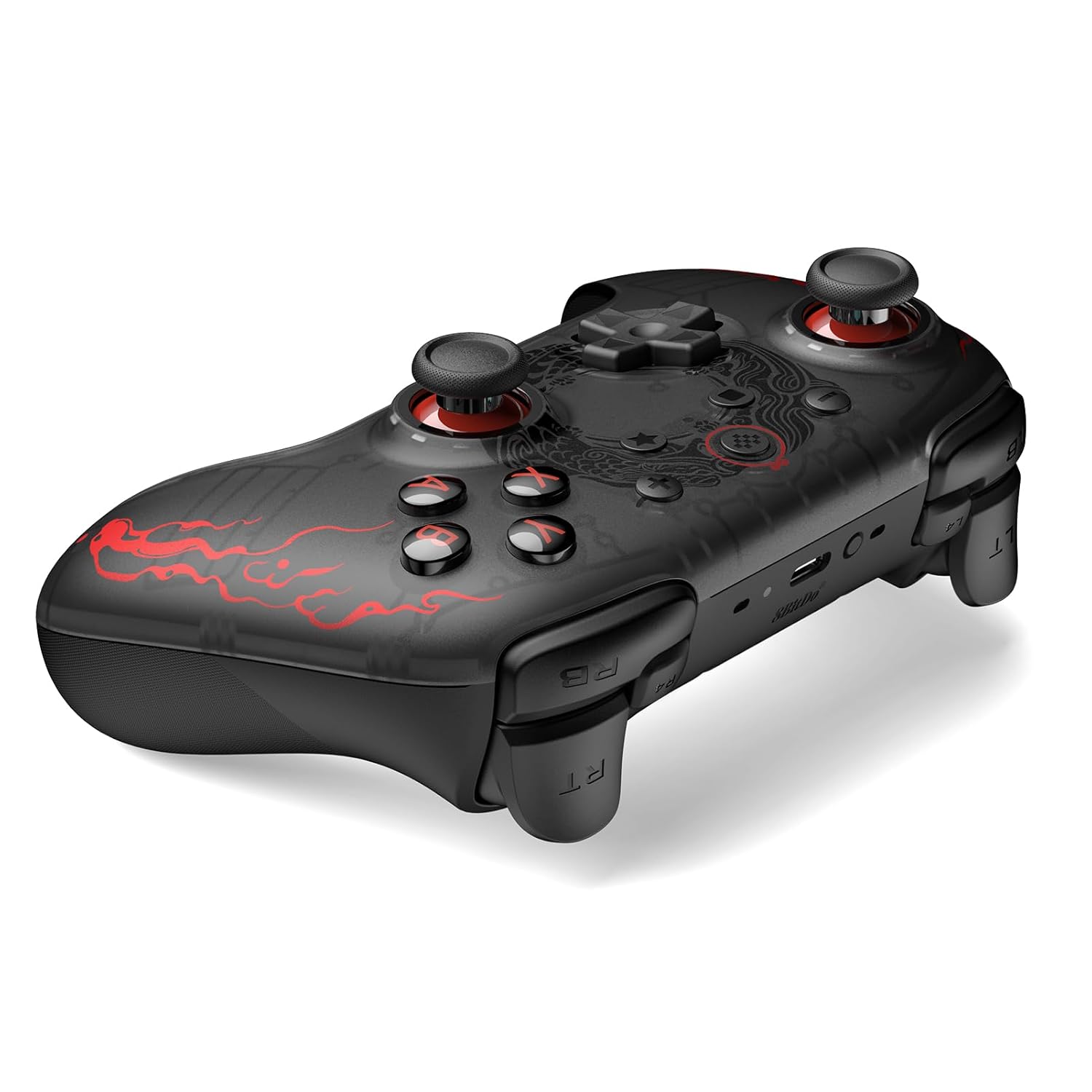 Angle. 8BitDo - 8Bitdo Ultimate 2C Wireless Controller for Windows and Android with Hall Effect Joysticks - Black Myth: Wukong - Black.