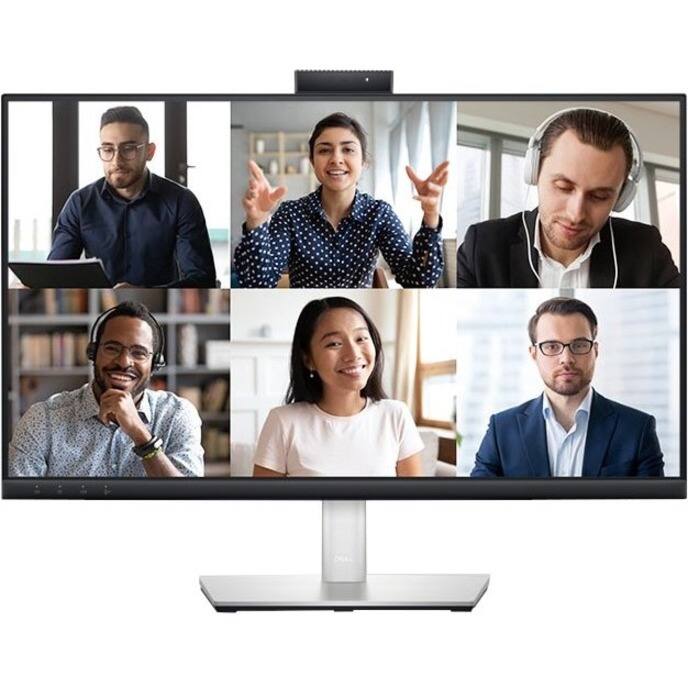 Alt View 19. Dell - 23.8" WLED Video Conferencing Monitor (DisplayPort, USB, HDMI) - Black, Silver.
