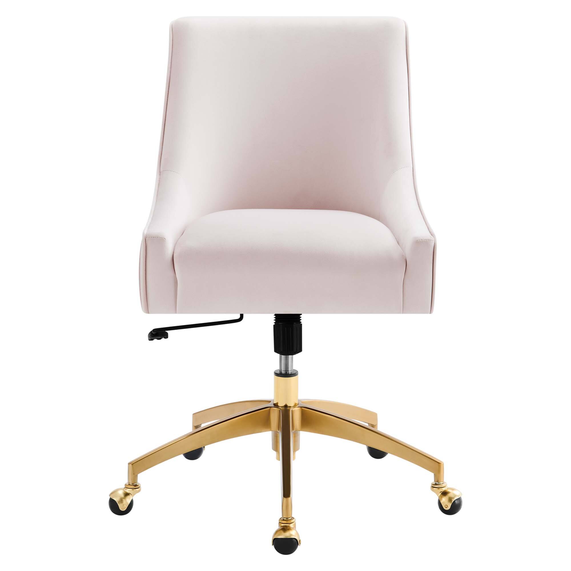 Alt View 1. Modway - Discern Performance Velvet Office Chair by Modway - Red.