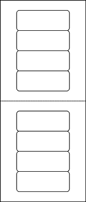 Alt View 3. Avery - Mini-Sheets Laser/Inkjet Address Labels, 1" x 2-5/8", 200 Labels/Pack - Matte White.