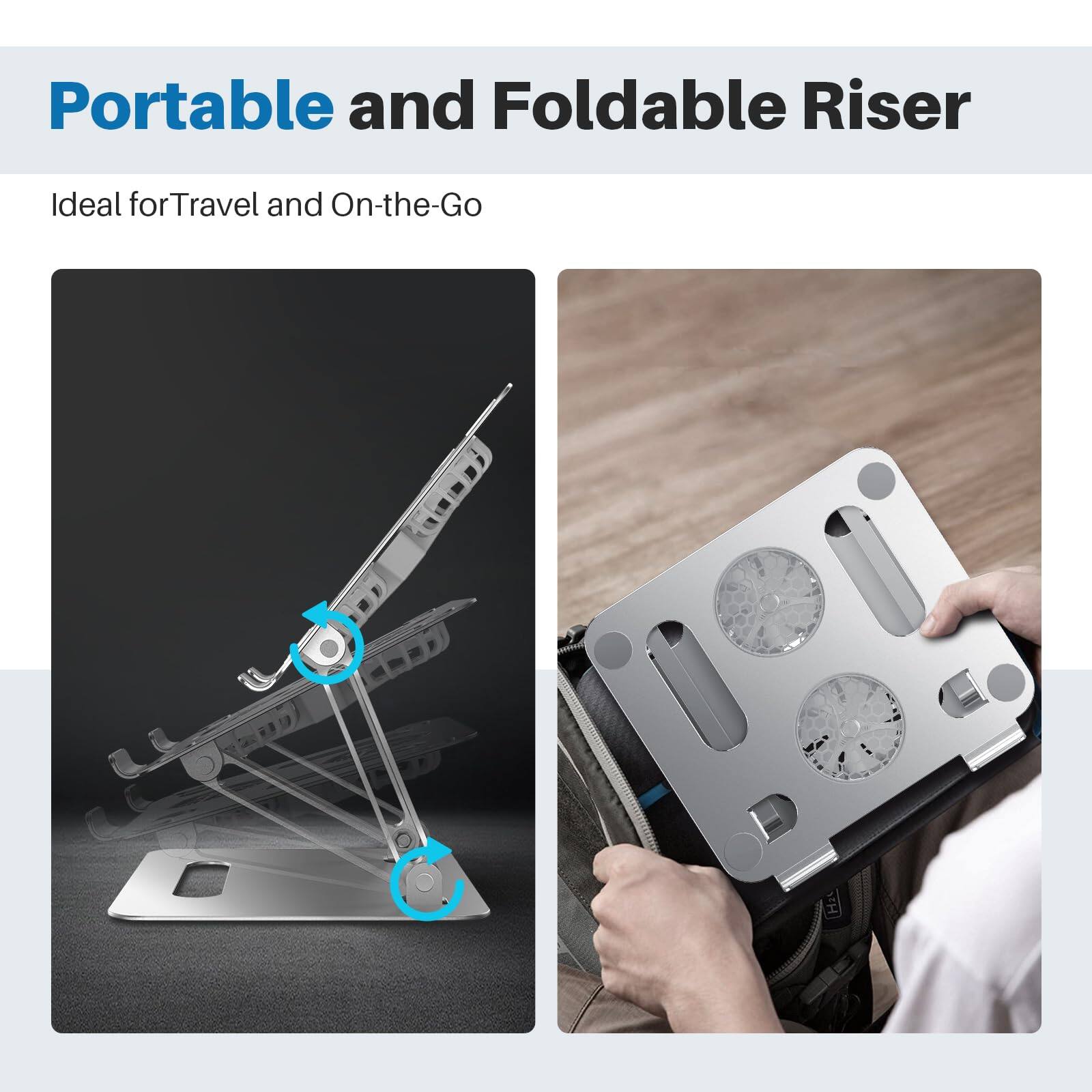 Portable and Foldable Riser  
Ideal for Travel and On-the-Go