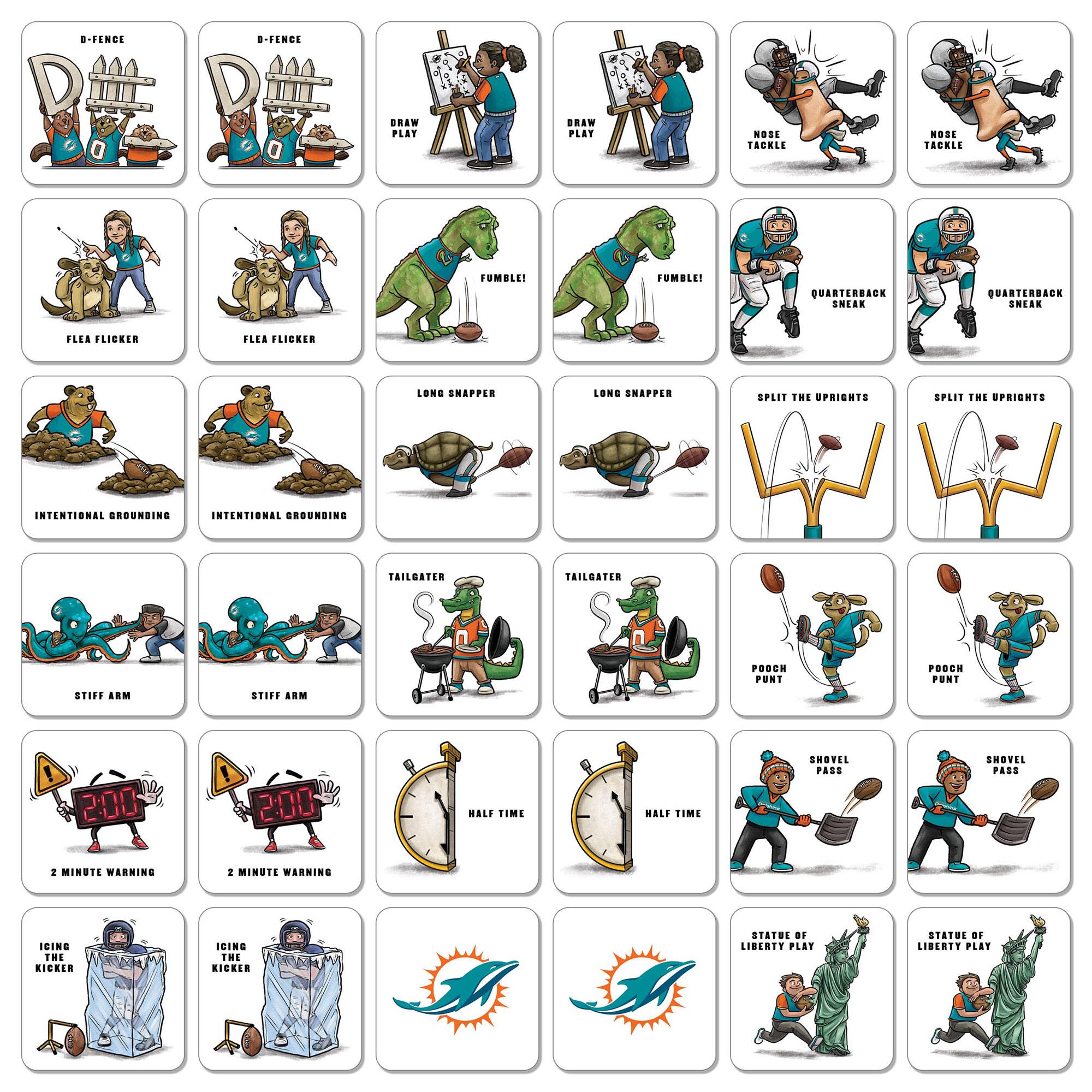 - D-FENCE
- DRAW PLAY
- NOSE TACKLE
- FUMBLE!
- FLEA FLICKER
- LONG SNAPPER
- INTENTIONAL GROUNDING
- STIFF ARM
- 2 MINUTE WARNING
- HALF TIME
- POACH PUNT
- SHOVEL PASS
- ICING THE KICKER
- STATUE OF LIBERTY PLAY
- TAILGATER
- SPLIT THE UPRIGHTS
- QUARTERBACK SNEAK