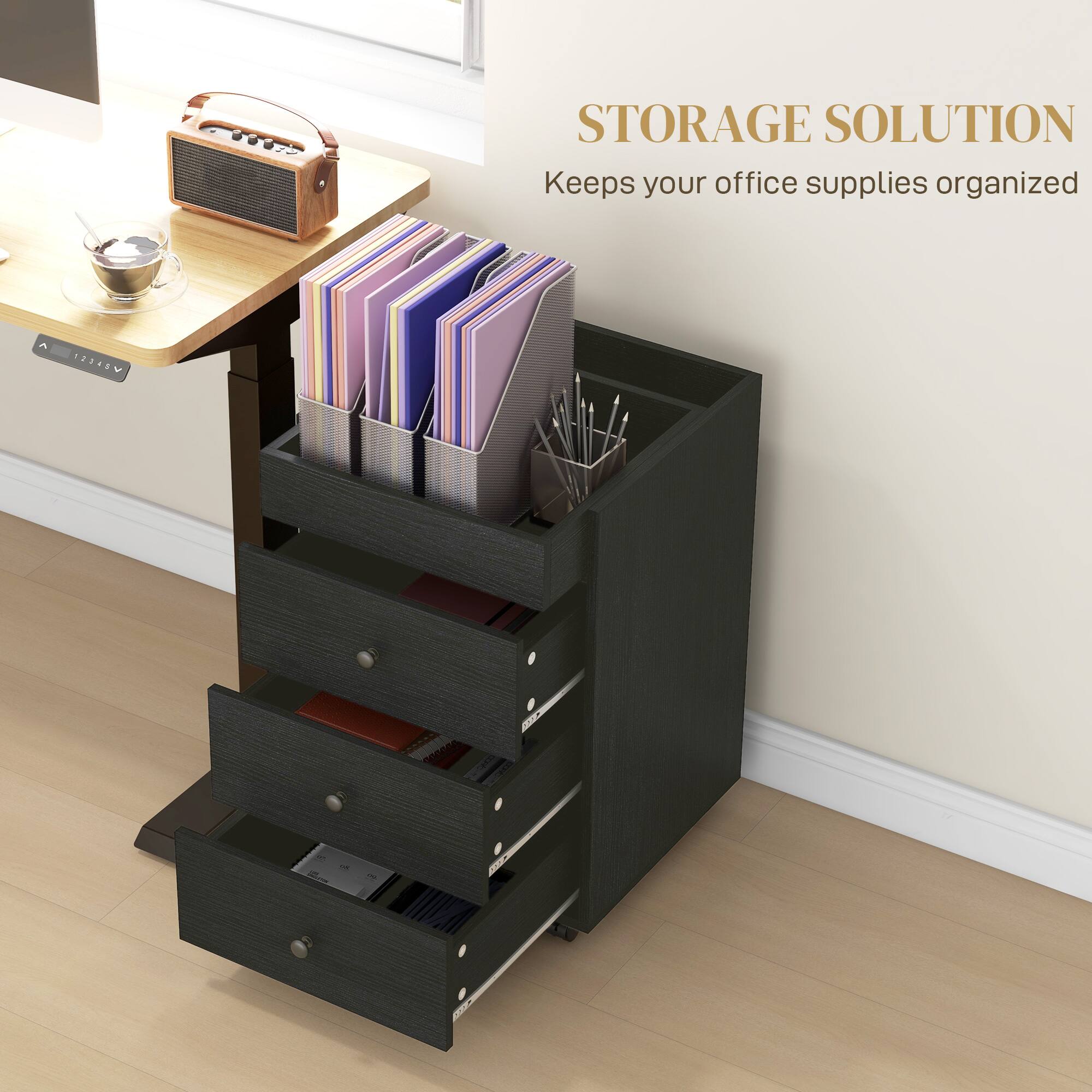 STORAGE SOLUTION  
Keeps your office supplies organized