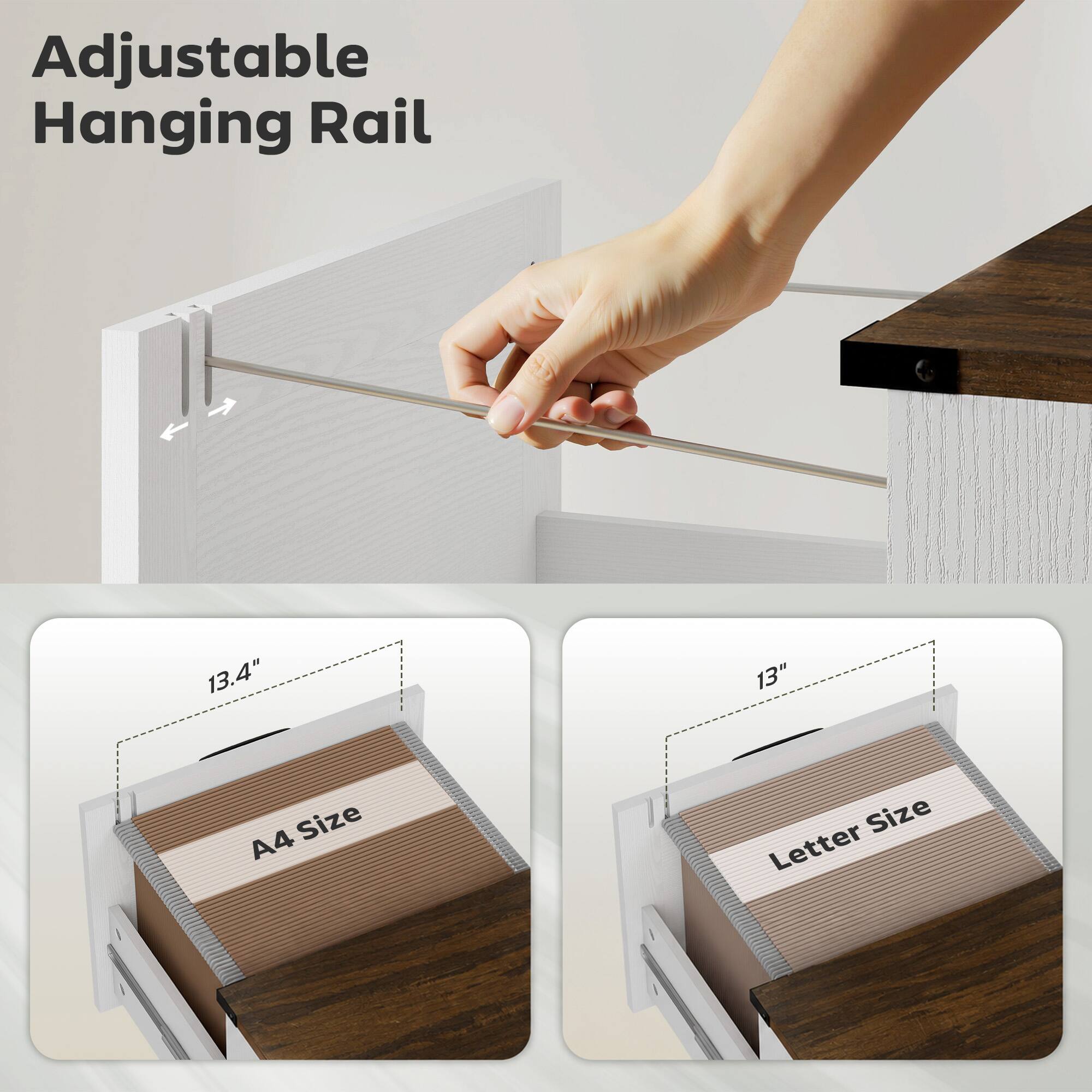 Adjustable Hanging Rail

13.4"
13"

A4 Size
Letter Size