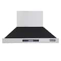 Kucht - 48 inches - Externally Vented - Wall Range Hood - Black