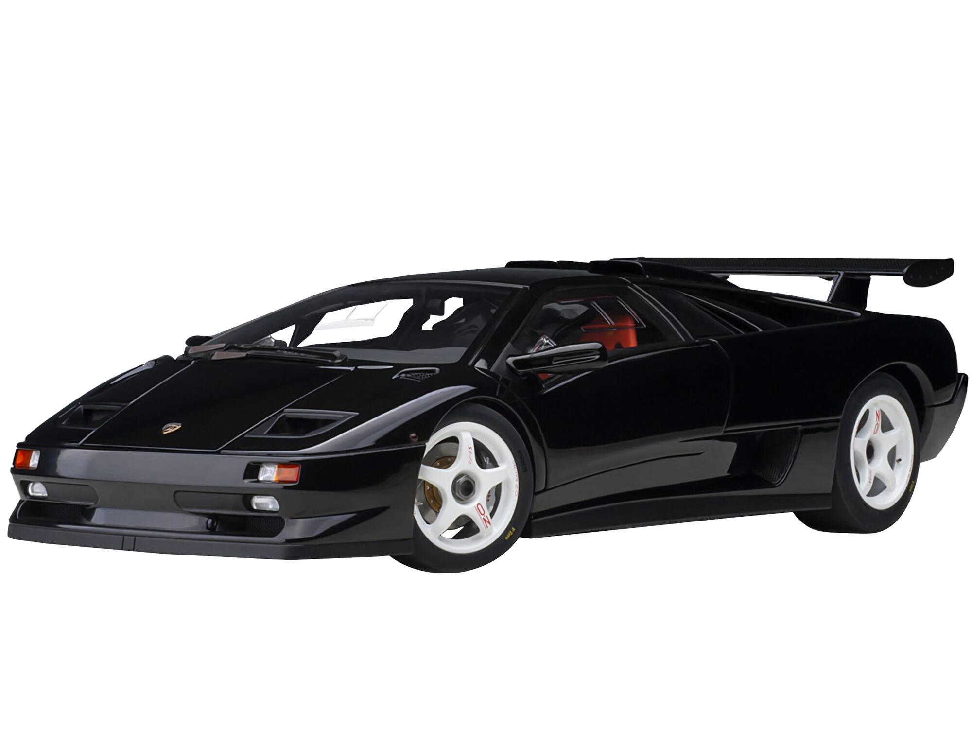 Front. Autoart - Lamborghini Diablo SV-R Deep Black 1/18 Model Car by Autoart.