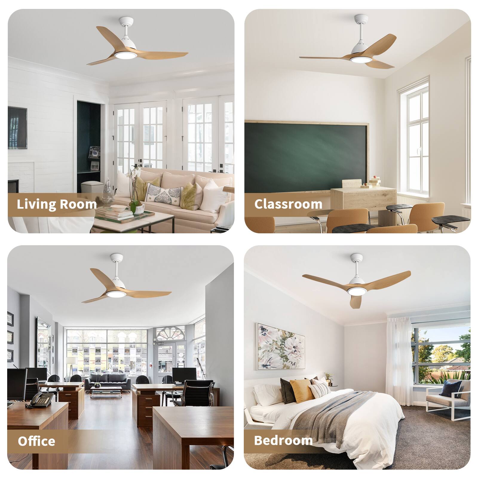 Living Room  
Classroom  
Office  
Bedroom