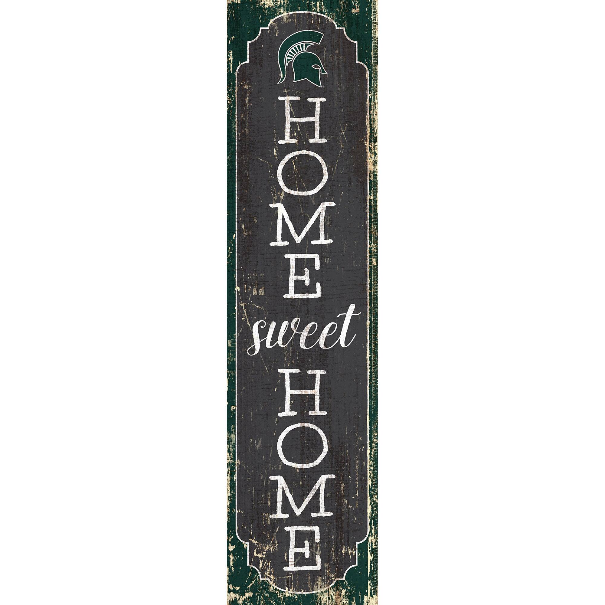 Michigan State Spartans 24" Home Sweet Home Leaner Sign