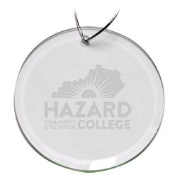 Jardine - Hazard Community and Technical College 3'' Round Glass Ornament - Multicolor
