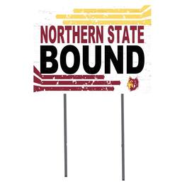 Jardine - Northern State University Wolves 18" x 24" Team Yard Sign - White