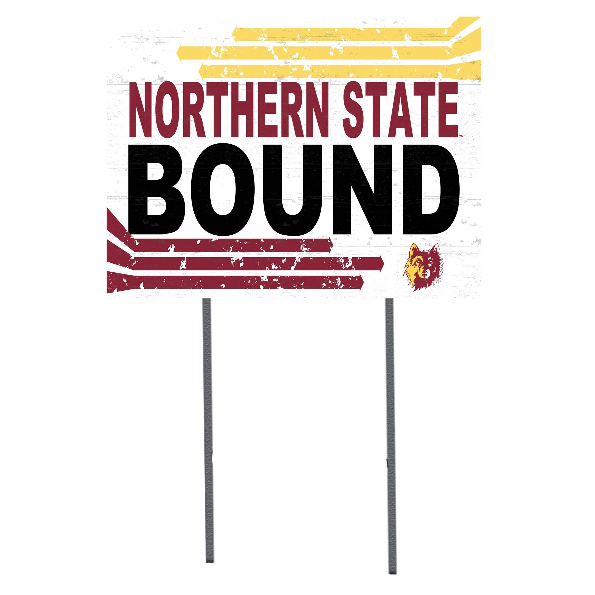 Northern State University Wolves 18" x 24" Team Yard Sign