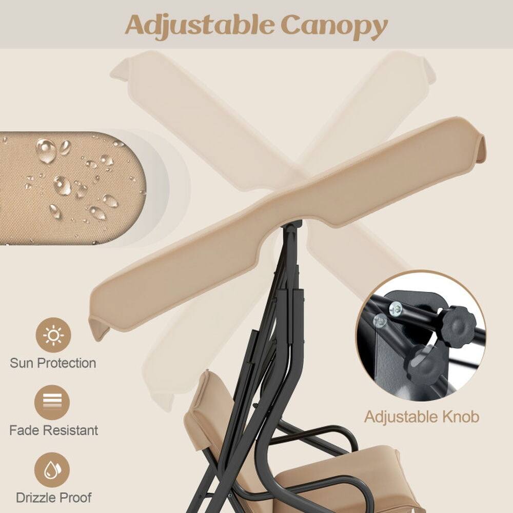 Adjustable Canopy  
Sun Protection  
Fade Resistant  
Drizzle Proof  
Adjustable Knob