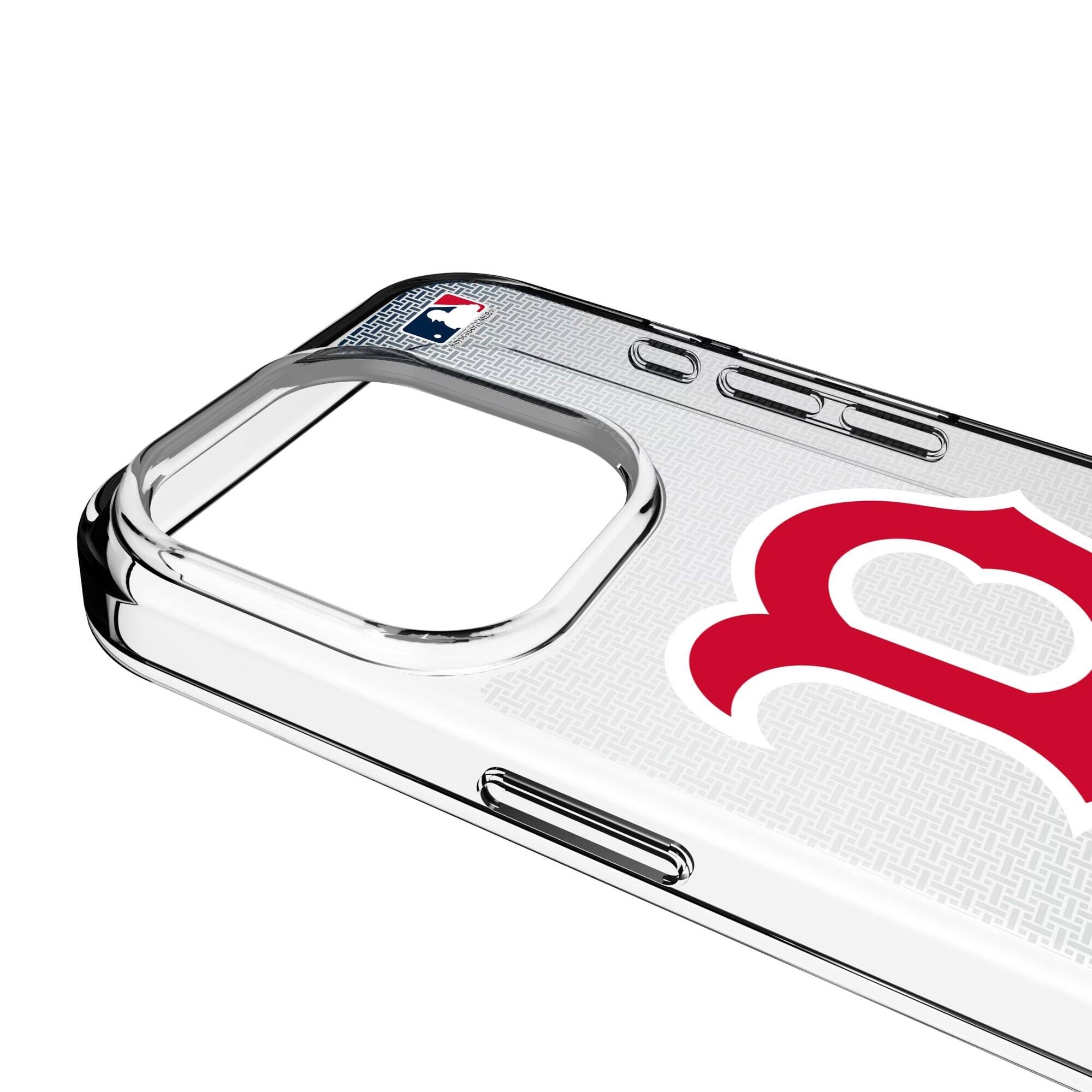 Alt View 2. Keyscaper - Linen Logo iPhone Clear Case - 13 Pro - Multicolor.