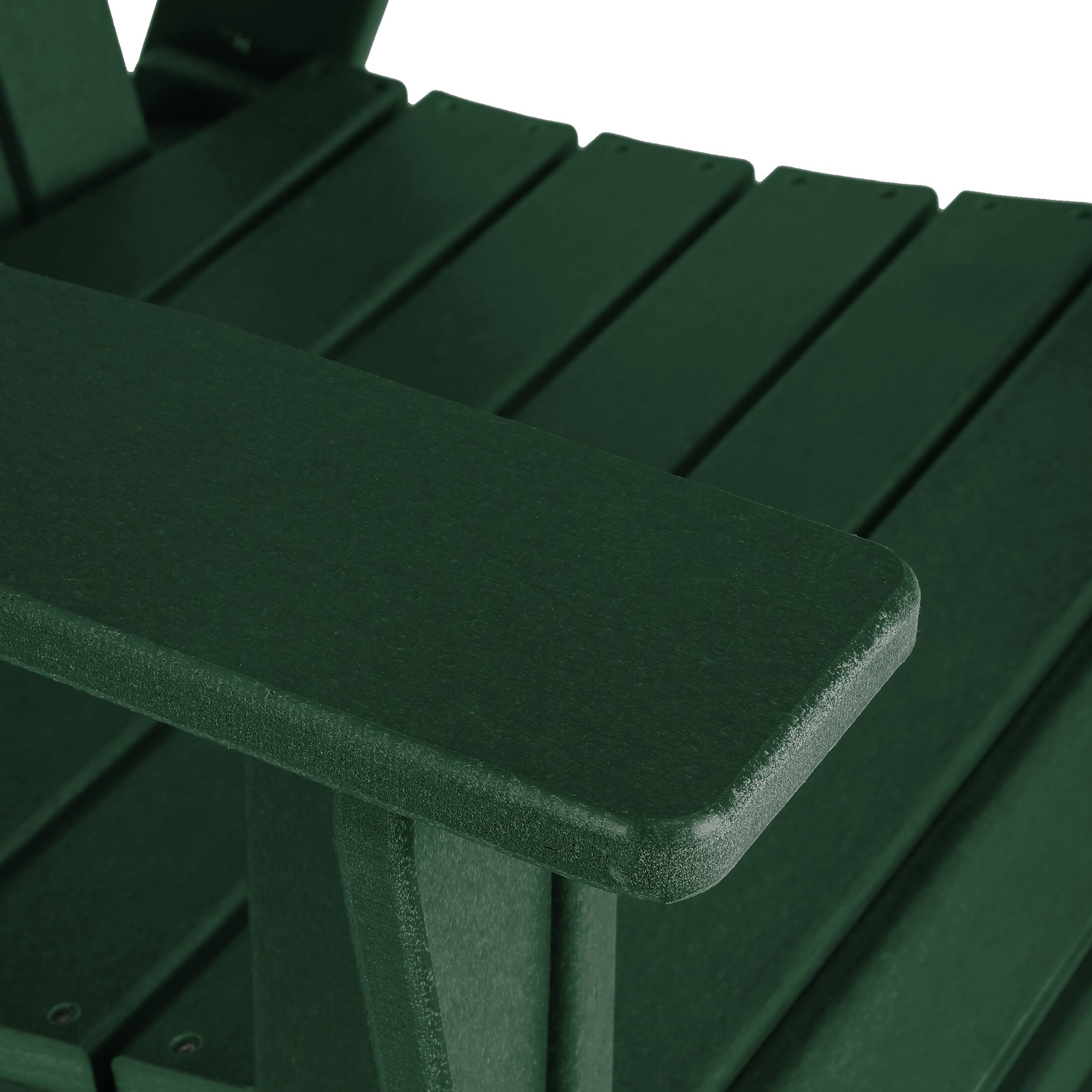 Alt View 7. WestinTrends - WestinTrends Dylan Outdoor Patio Shell-back Adirondack Dining Chair Weather Resistant - Dark Green.