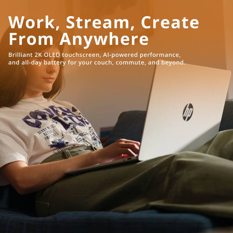 Work, Stream, Create From Anywhere

Brilliant 2K OLED touchscreen, AI-powered performance, and all-day battery for your couch, commute, and beyond.