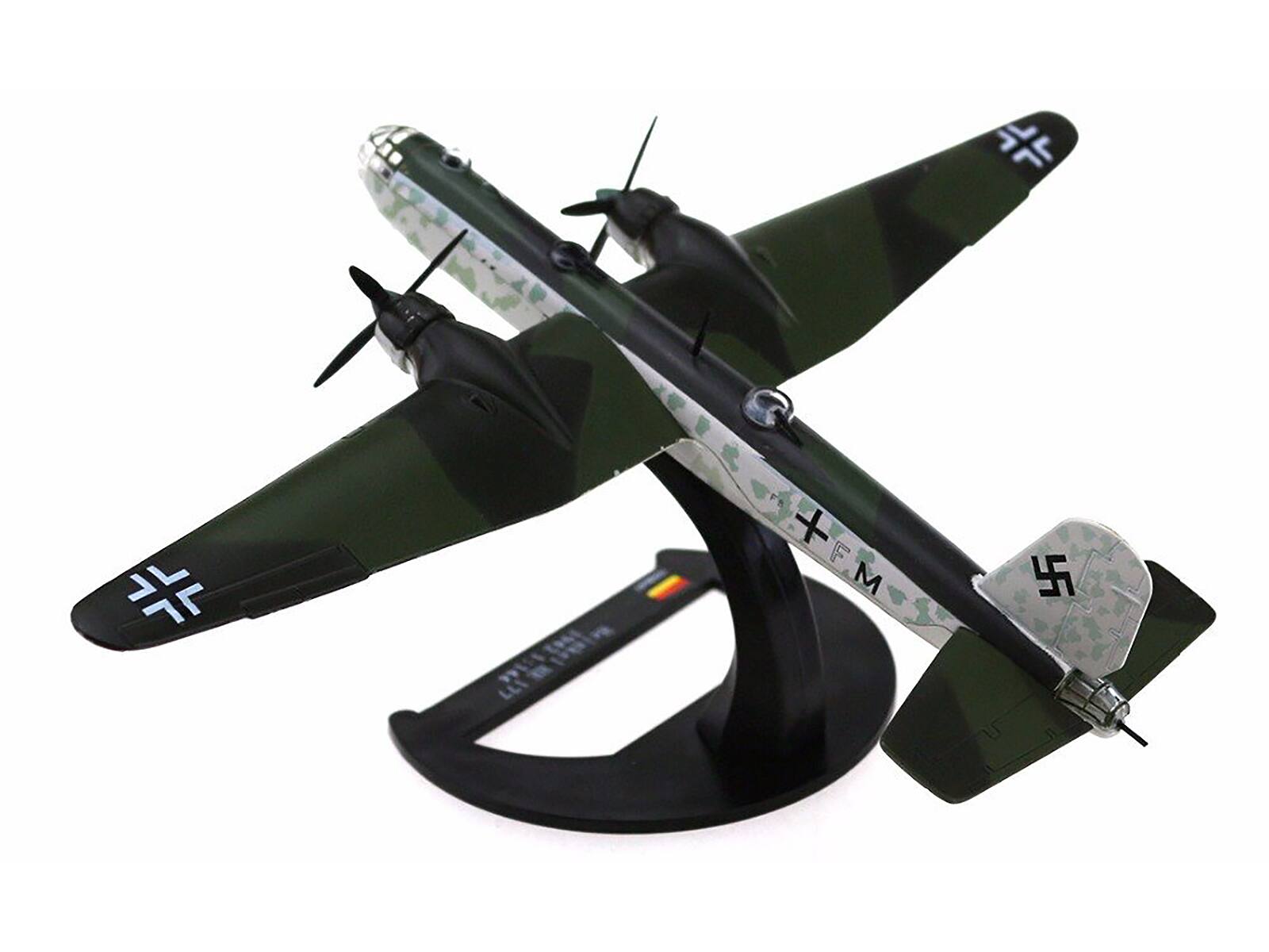 Alt View 1. Luppa - Heinkel He 177 Bomber Aircraft "II./KG 40 Bordeaux France" (1942) German Luftwaffe 1/144 Diecast Model Airplane by Luppa - Multicolor.