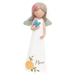 BreeBe - Butterfly Wishes Nana Resin Angel - White