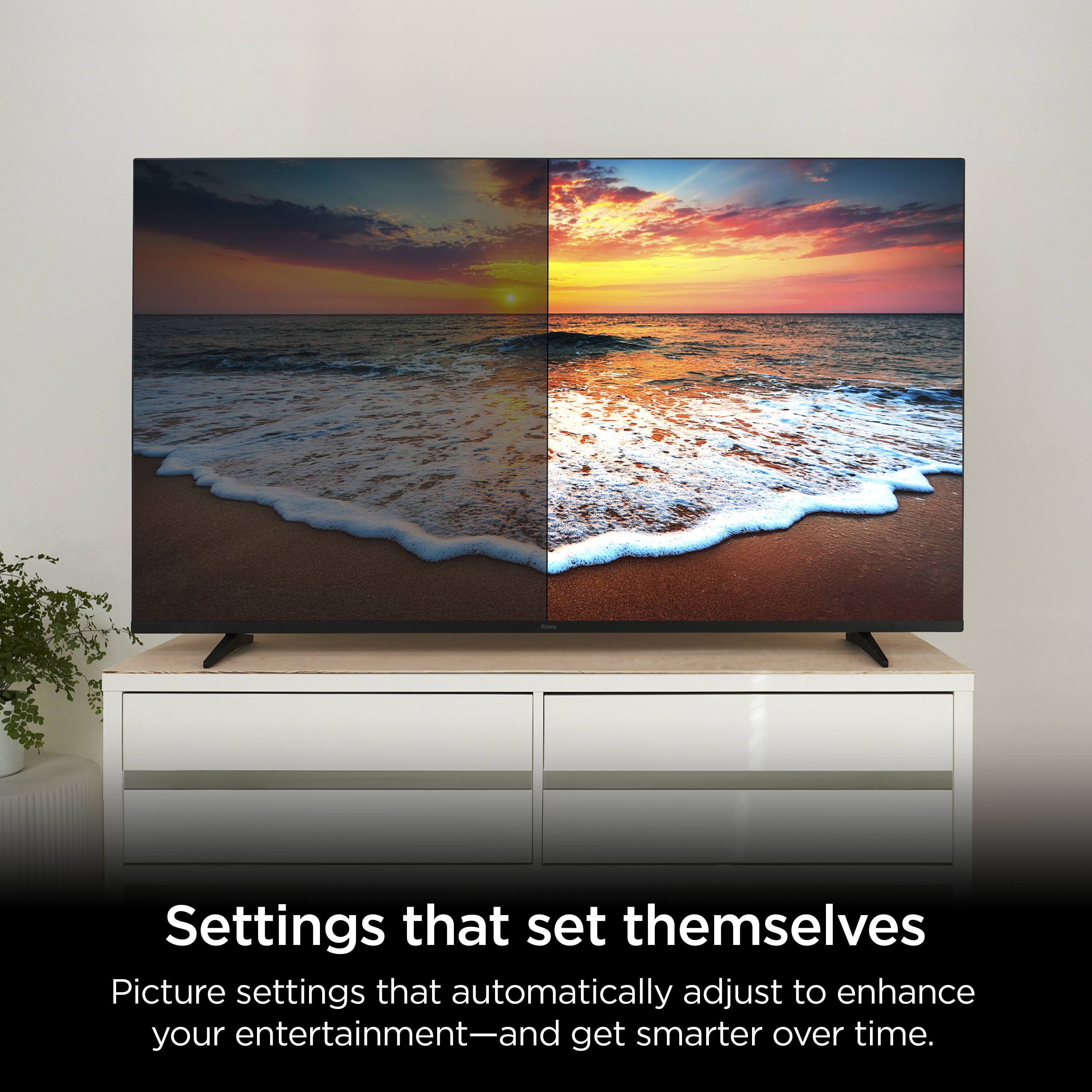 Settings that set themselves: Picture settings that automatically adjust to enhance your entertainment - and get smarter over time.