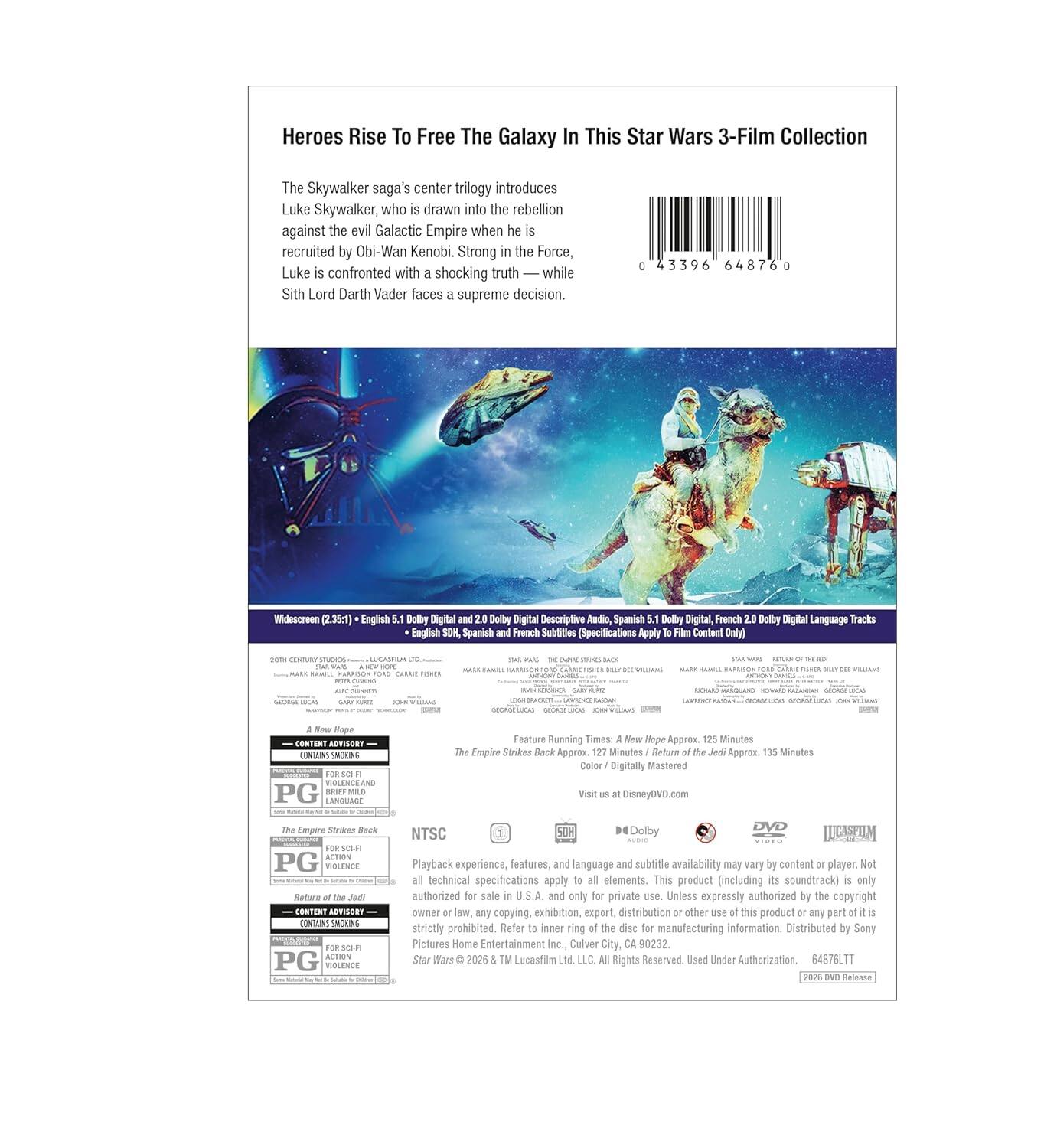 Alt View 1. Star Wars: Original Trilogy   - DVD.