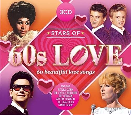 3CD  
STARS OF 60s LOVE  
60 beautiful love songs  
FEATURING PETULA CLARK, THE EVERLY BROTHERS, ROY ORBISON, ARETHA FRANKLIN, THE SEARCHERS, SANDIE SHAW