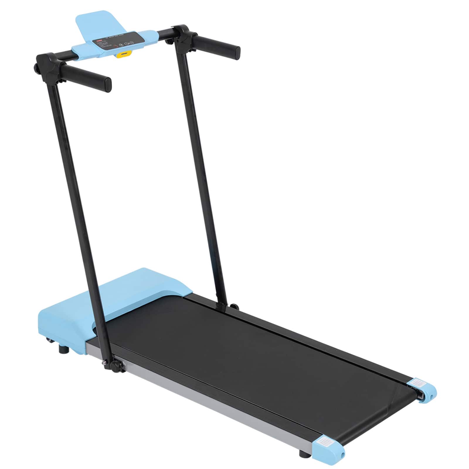 Akoasm - Folding Treadmills for Home with LED Displays and Built-in Wheels for Walking & Running - Blue