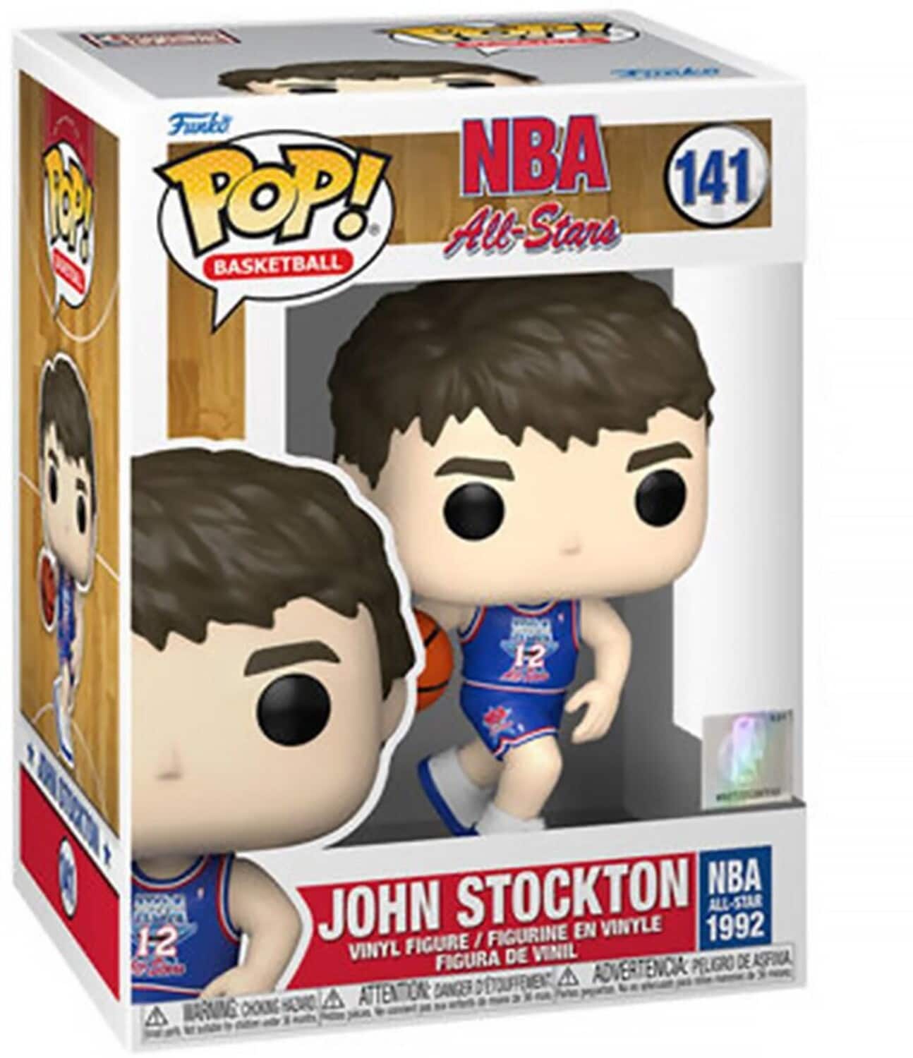 FUNKO POP! NBA: Legends -John Stockton (BlueAllStarUni1992) - COLLECTABLES - Multicolor