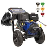 Westinghouse - WPX 4400 psi 4.2 GPM 420 CC Cold Water Gas Powered Triplex Pump Pressure Washer with 5 Quick Connect Nozzles - Blue