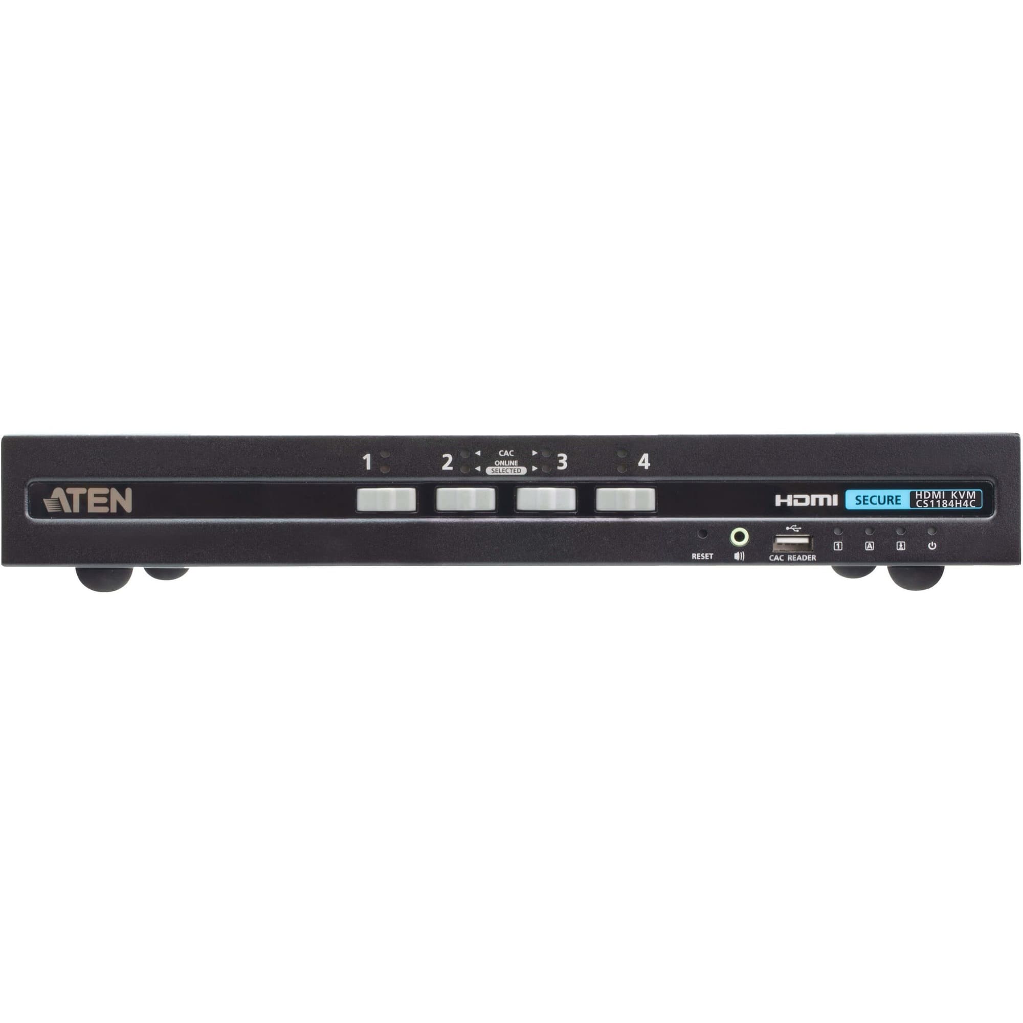 Aten Technology - 4-Port USB HDMI Secure KVM Switch with CAC (PSD PP v4.0 Compliant) - Black price history on PriceWatchPro