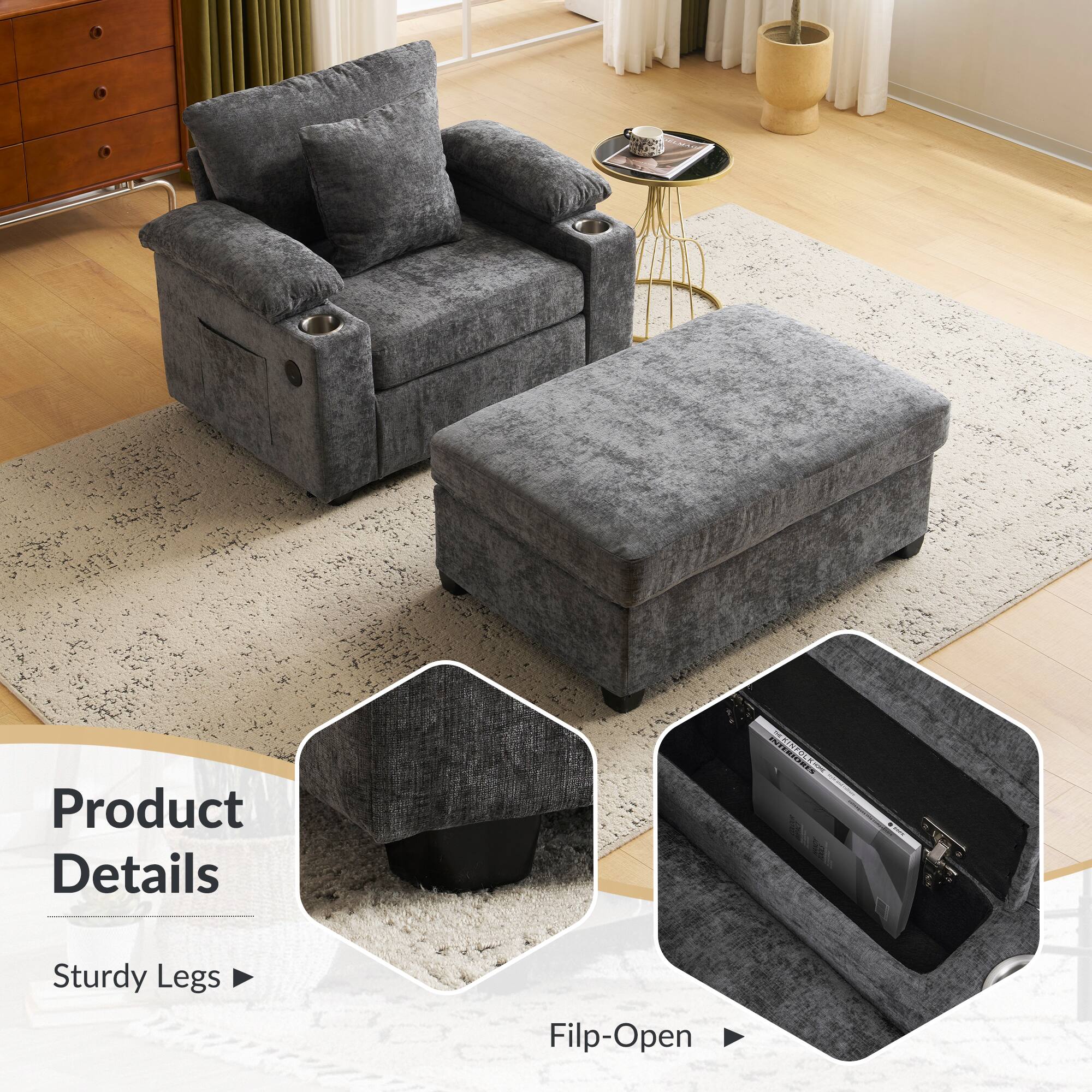 Product Details

Sturdy Legs

Flip-Open
