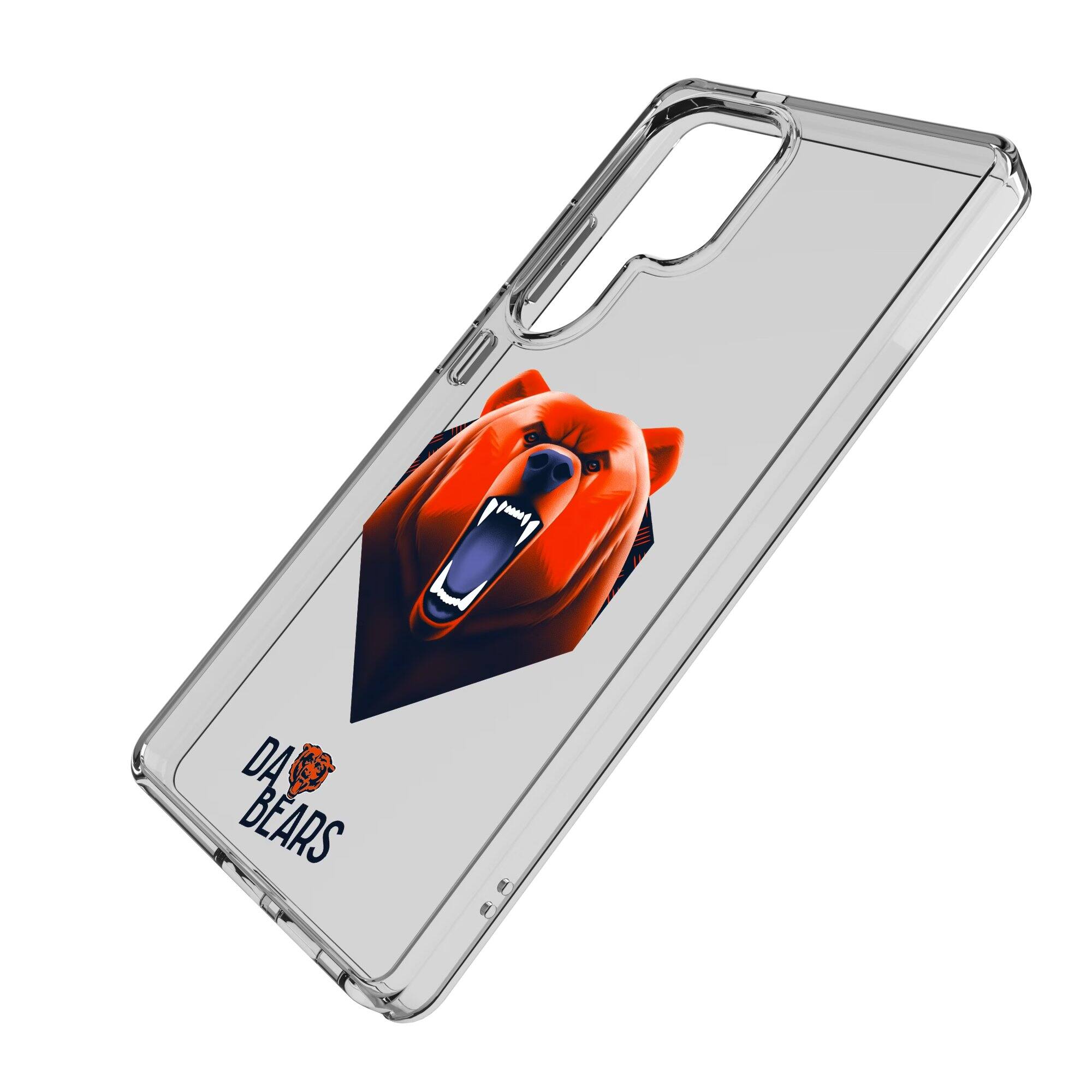 Alt View 1. Keyscaper - Chicago Bears Galaxy Clear Case - S24 Ultra - Multicolor.