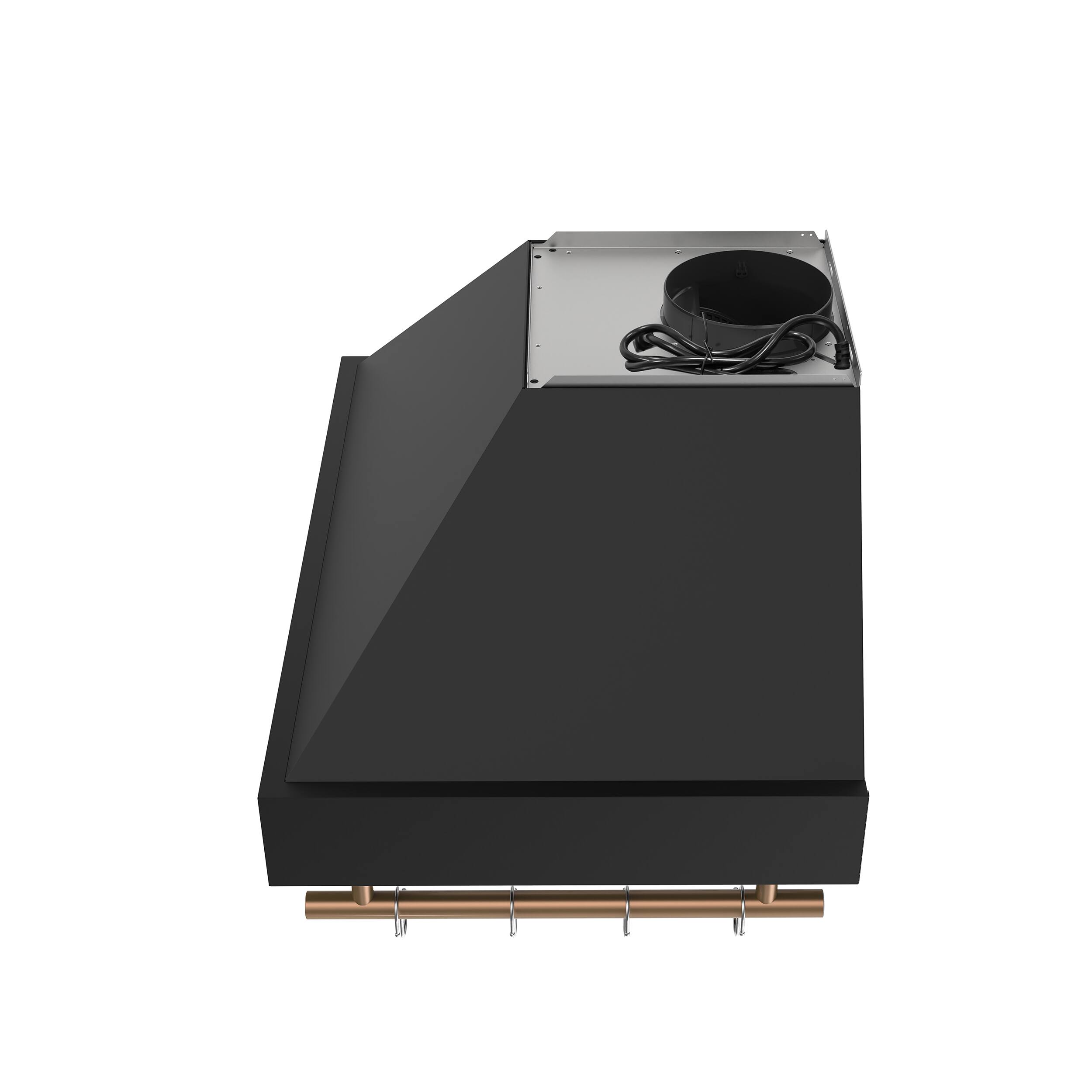 Alt View 2. Forno Appliances - Venezia 30" Wall-Mounted Range Hood with Touch Controls and Baffle Filters - Black.