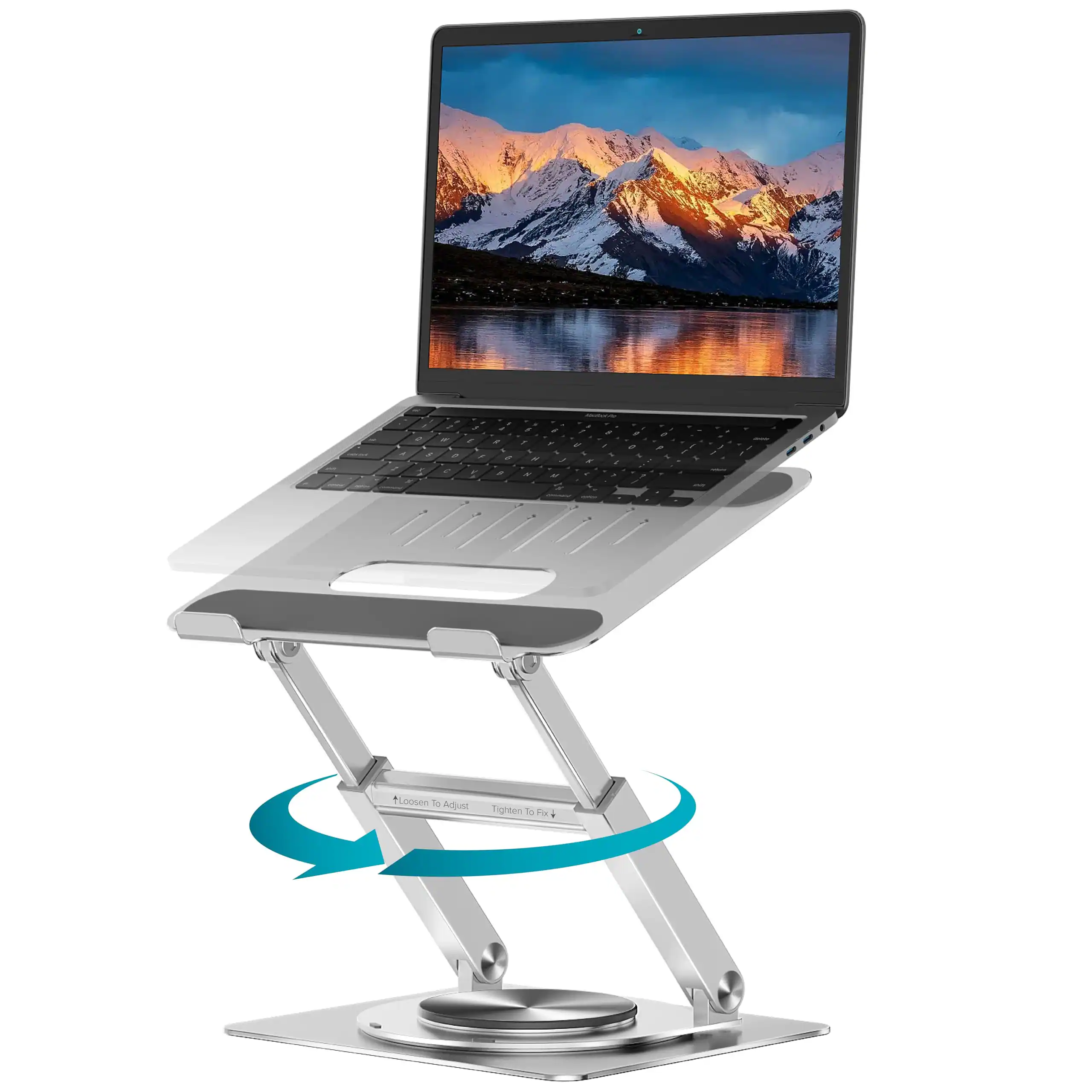 Rotating Silver 1. Up to 17" Laptop