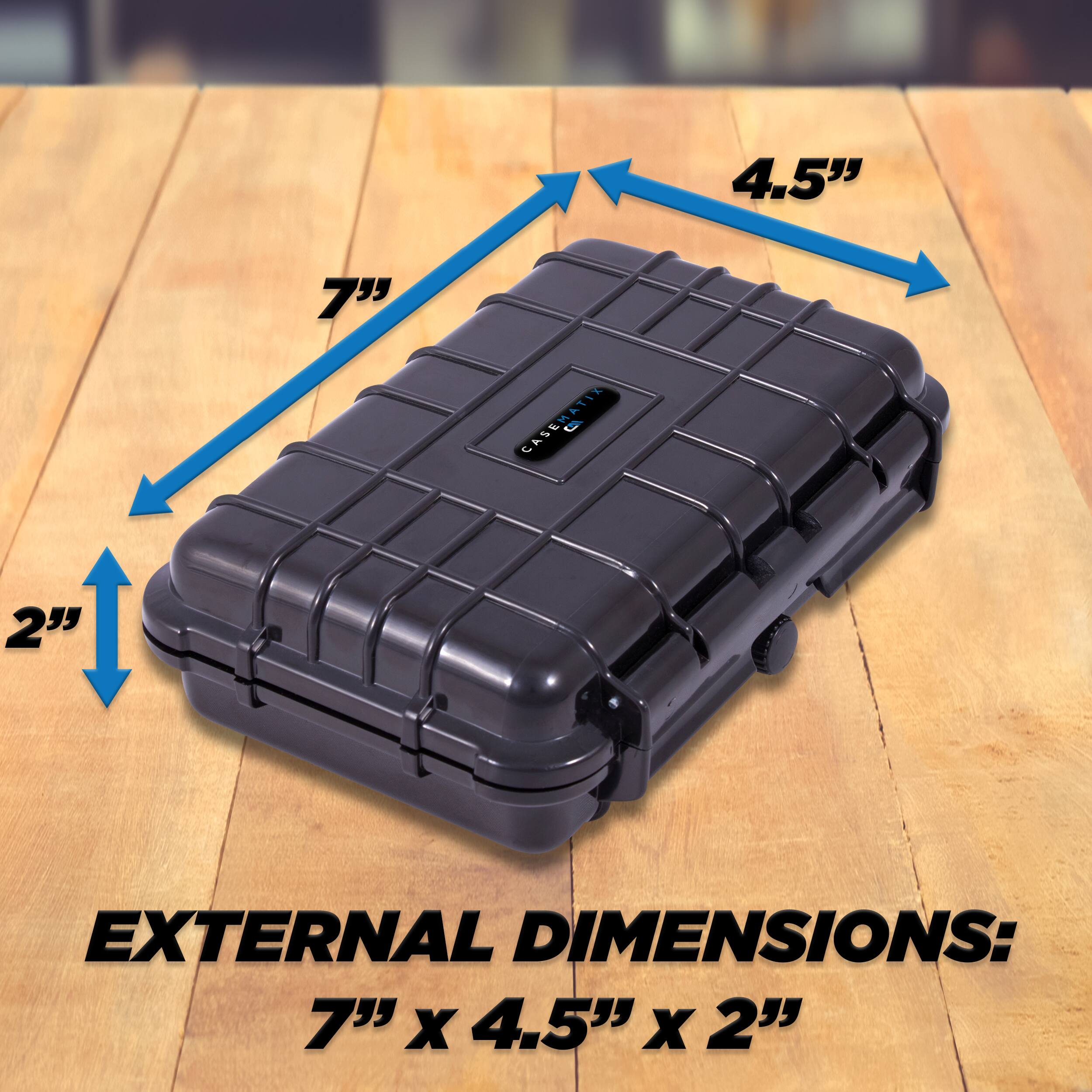 4.5" 7" CASEMATIR CAS a a C 2" EXTERNAL DIMENSIONS: 7" X 4.5" X 2"
