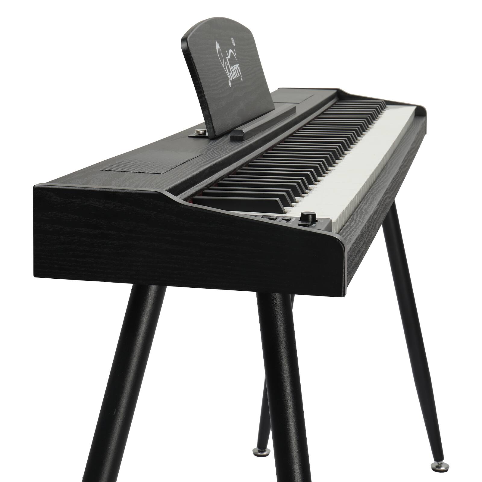 Angle. Winado - 88 Keys Digital Piano,Full-size semi weighted key,128 Tones & Rhythms, MIDI/USB Connectivity, Headphone Jack.