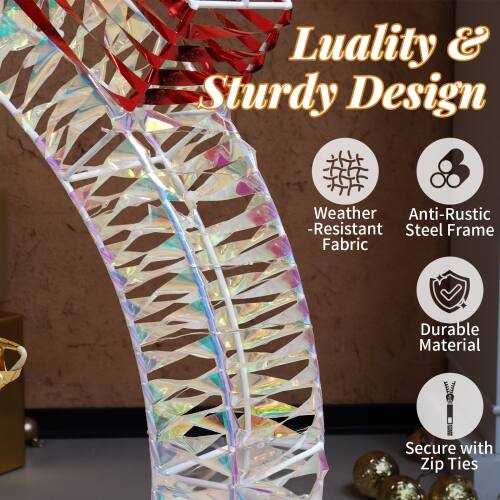 Luality & Sturdy Design  
Weather-Resistant Fabric  
Anti-Rustic Steel Frame  
Durable Material  
Secure with Zip Ties