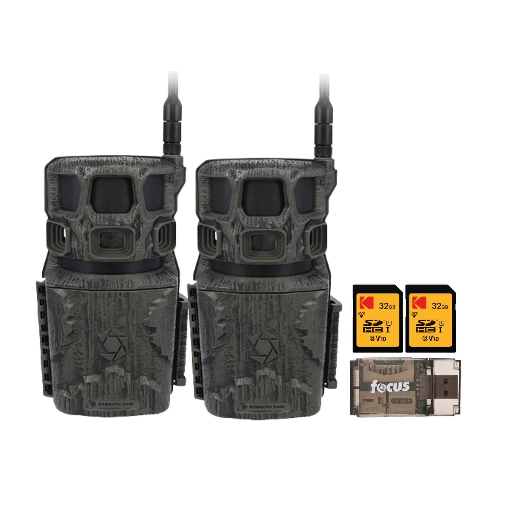 Stealth Cam - Revolver Pro 3.0 Trail Camera (2-Pack) Bundle with Memory Card