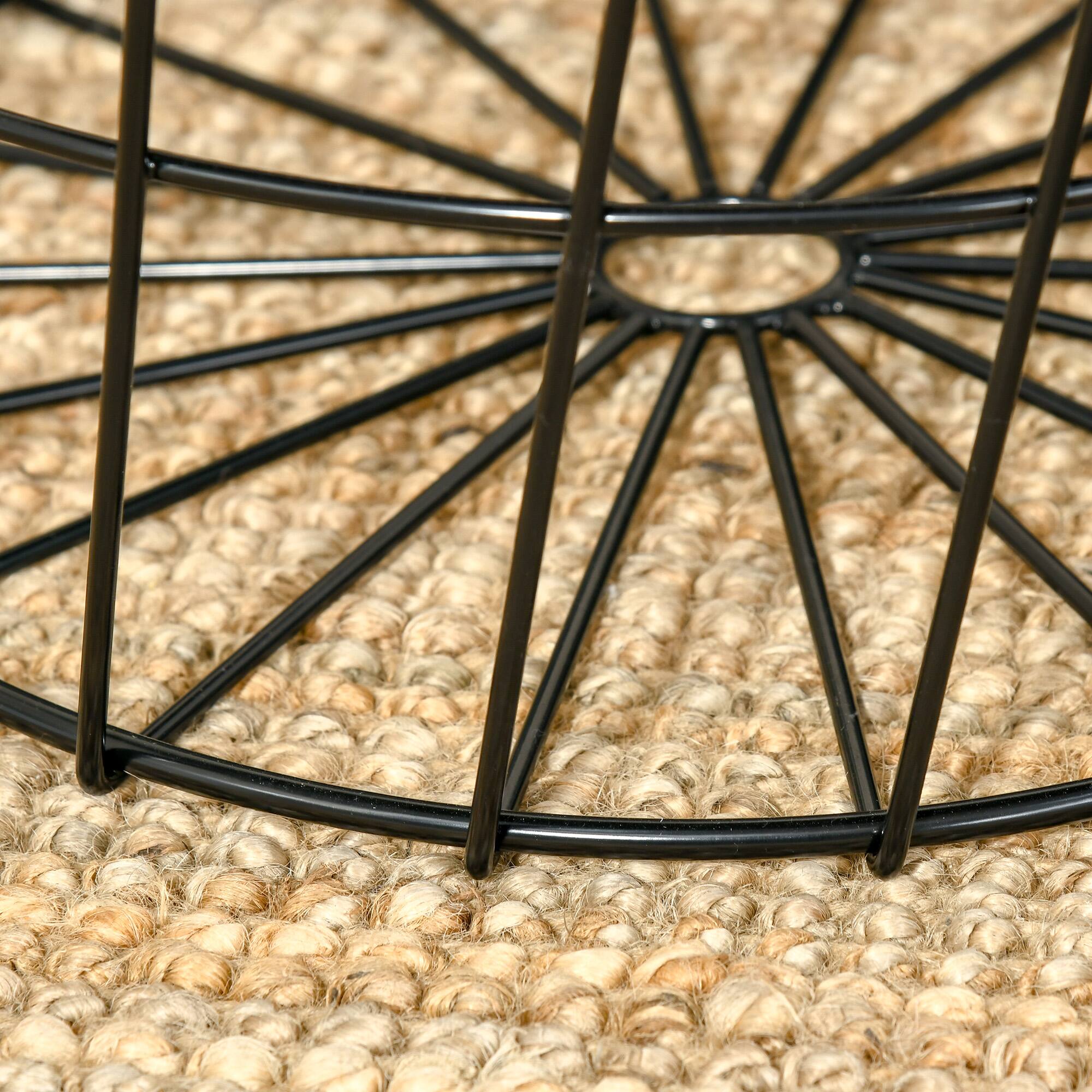 Alt View 8. Homcom - End Tables Set of 2, Nesting Tables with Storage, Round Accent Side Tables with Removable Top for Living Room, Black - Black, Rustic Brown.