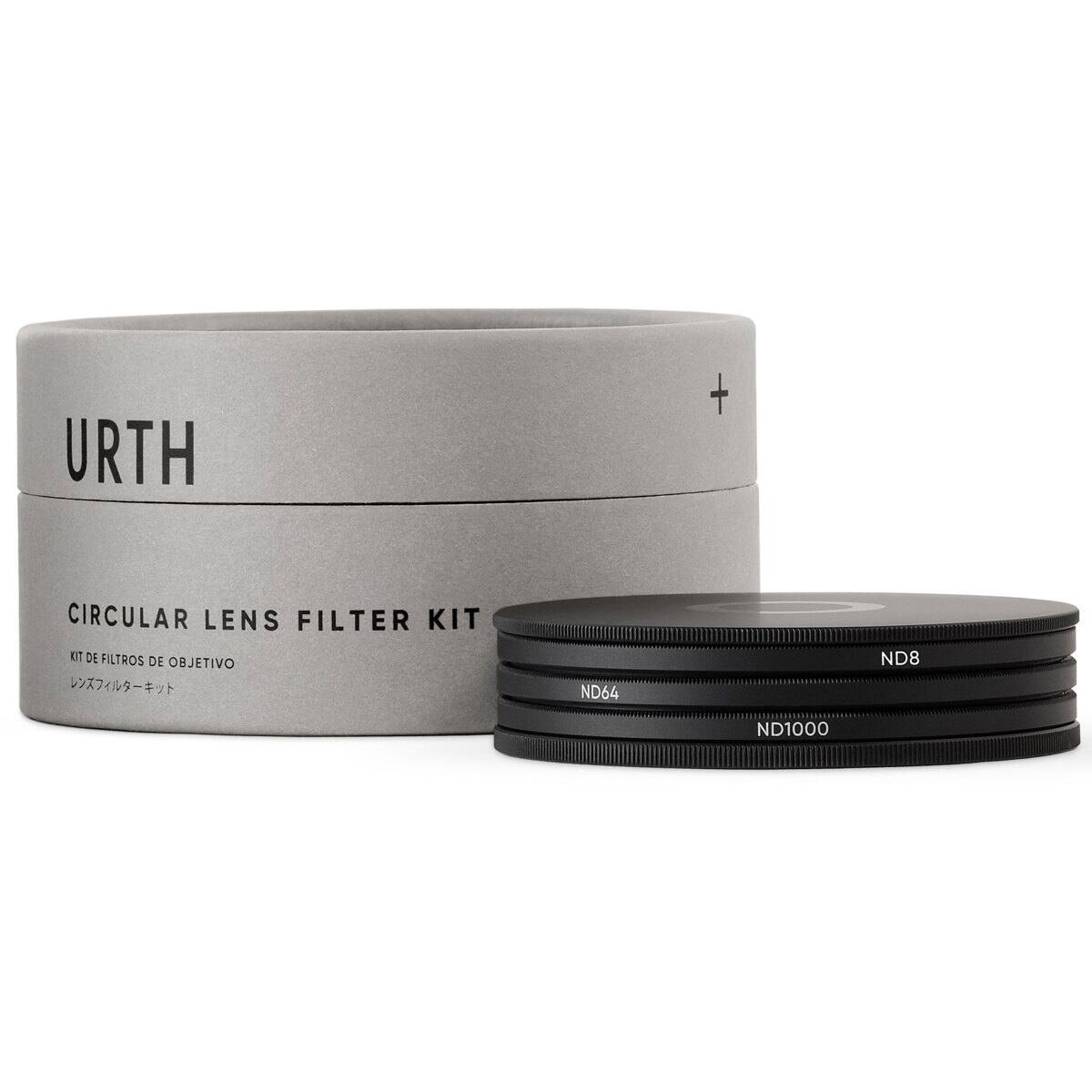 URTH + CIRCULAR LENS FILTER KIT  
KIT DE FILTROS DE OBJETIVO  
ND64 ND8 ND1000